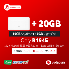Huawei B535-933 4G CPE 3 Router + 20GB Vodacom LTE Data